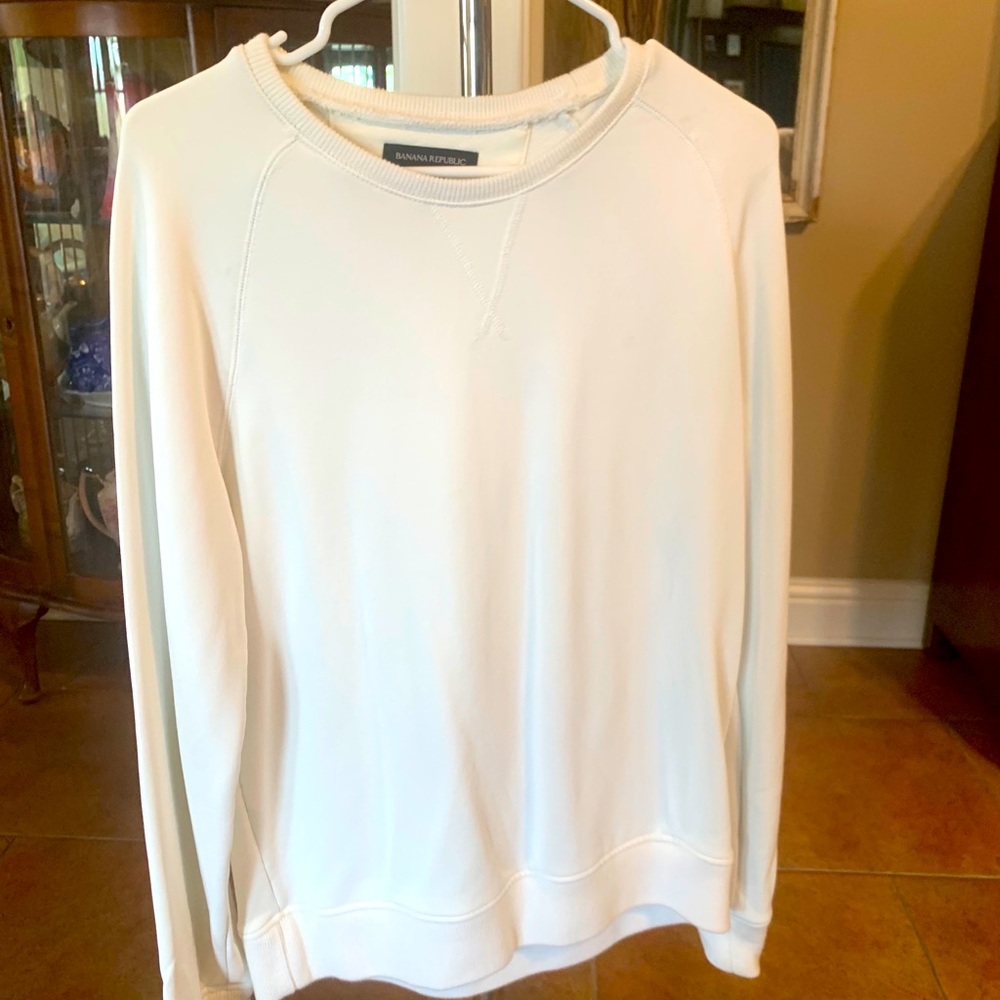 Women’s sweatshirt. Banana Republic. White